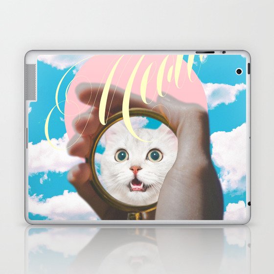 Meow // Cat Transformation Laptop & iPad Skin