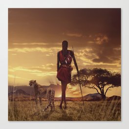 The rise of the Maasai Canvas Print