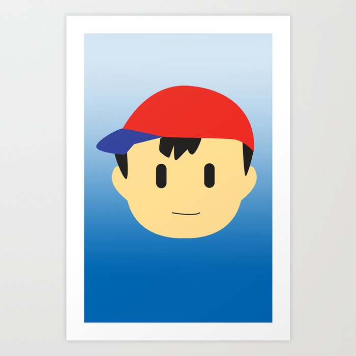 ness earthbound art print by jagraphic society6
