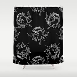 Vintage pattern of roses. Seamless pattern.  Shower Curtain