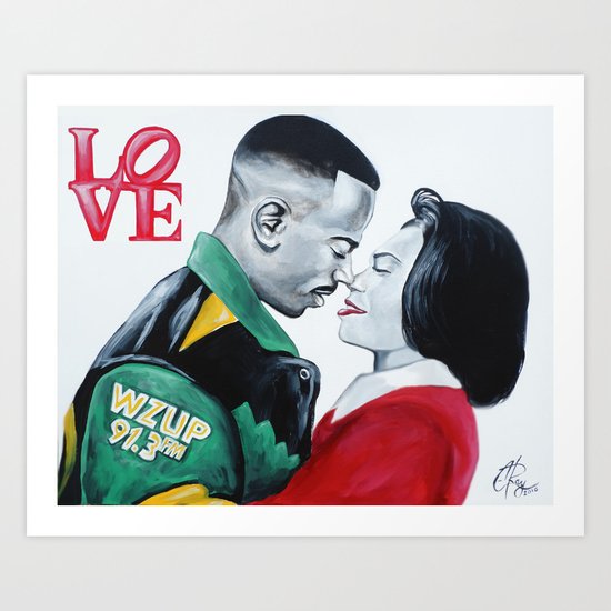 Black Love Martin Amp Gina Art Print By C Ray Society6
