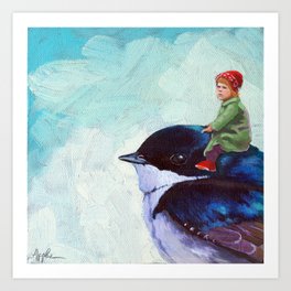 The Adventure Mixed Media Fantasy Oil Painting Art Print By
