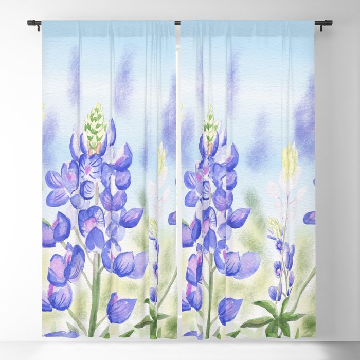 Bluebonnet Blackout Curtain