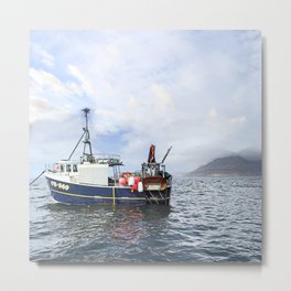 Gone Fishin' Metal Print | Fishing, Seascape, Skye, Elgol, Photo, Sea, Scotland, Boat, Digital Manipulation 