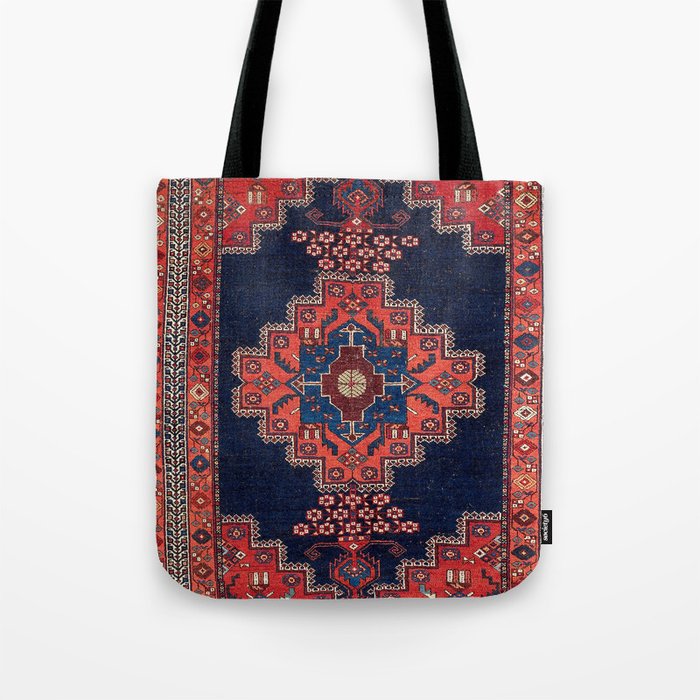 Afshar Kerman South Persian Rug Print Tote Bag
