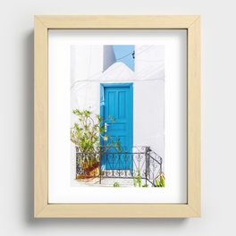 The Blue Door Recessed Framed Print