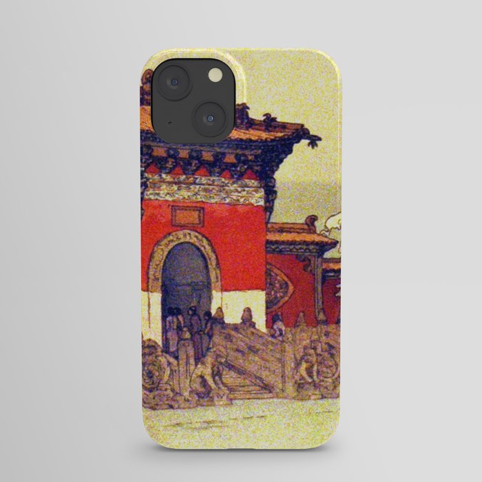 Northern Imperial Tombs(woodcut)_Hiroshi YoshidaJapanese printmaker(1876-1950) iPhone Case