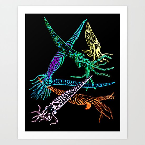 Baculites 2 Art Print