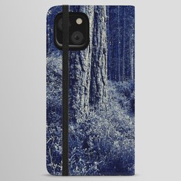 Drama on a Nature Trail in Black and White iPhone Wallet Case