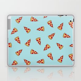 Pizza Slice Pattern (light aqua blue) Laptop Skin