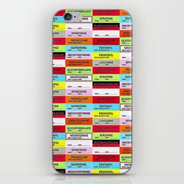 Anesthesia Labels iPhone Skin
