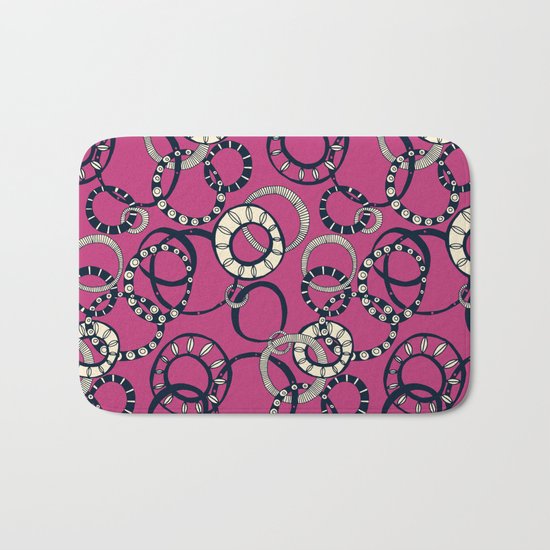 Honolulu hoopla pink Bath Mat