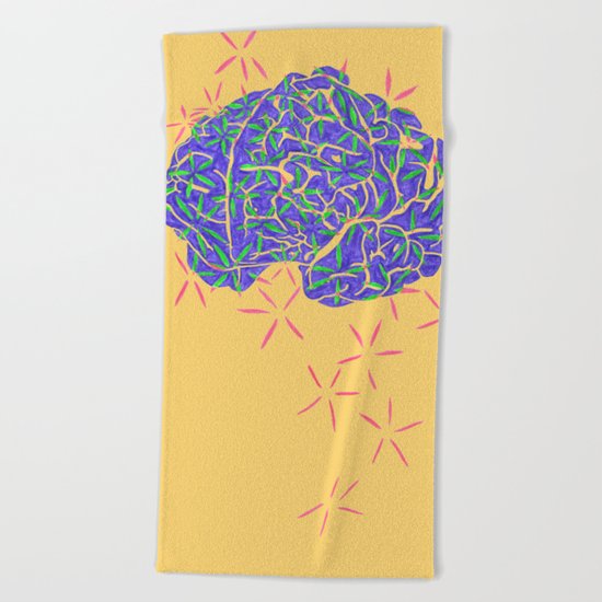 Brain Beach Towel