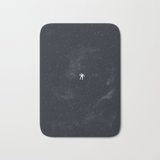 Gravity - Dark Blue Bath Mat