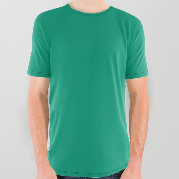 Emerald green graphic discount tee