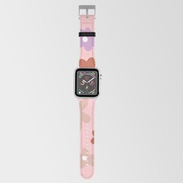 Sweet Pastel Flowers, Retro Inspired Apple Watch Band