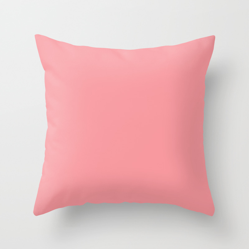 Tropical Coral Pink Throw Pillow By Followmeinstead Society6