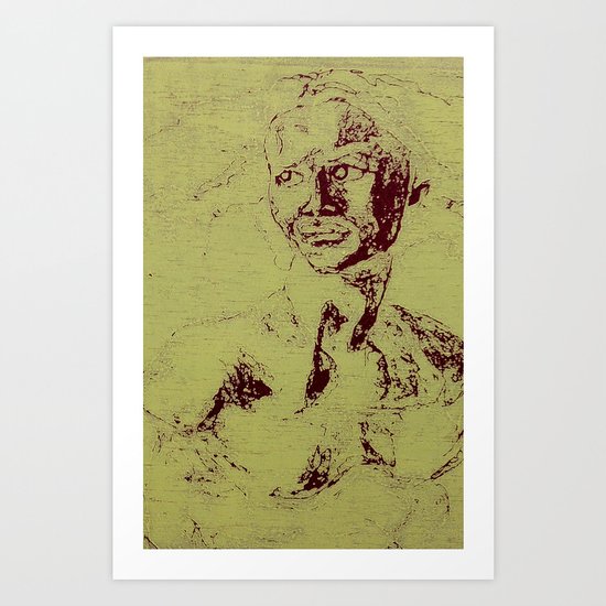 Not A David Bust Print Art Print
