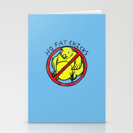 No Fat Chicks Stationery Cards