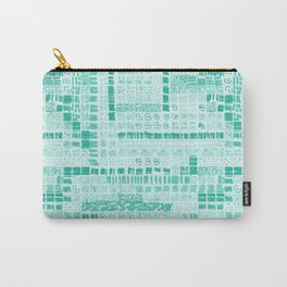 mint green ink marks hand-drawn collection Carry-All Pouch