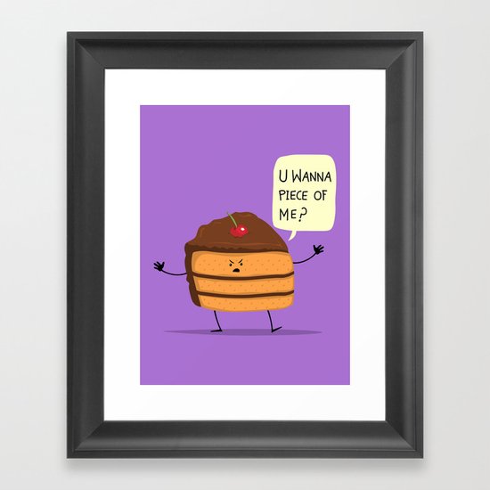 Trouble Caker! Framed Art Print
