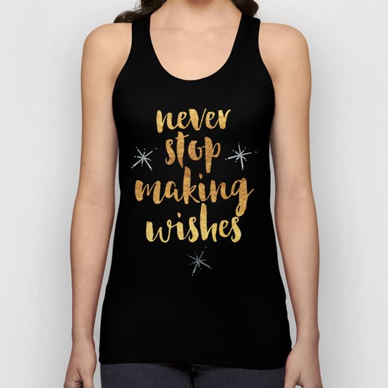 Making Wishes Quote Unisex Tank Top
