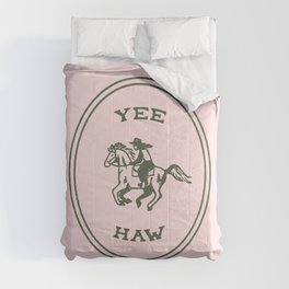 Yee Haw in Pink Comforter