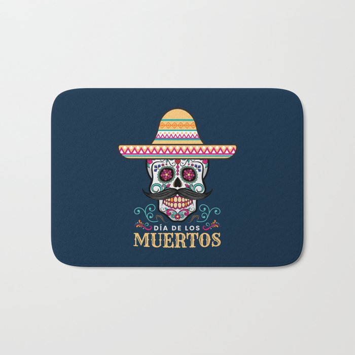 Dia De Los Muertos Bath Mat