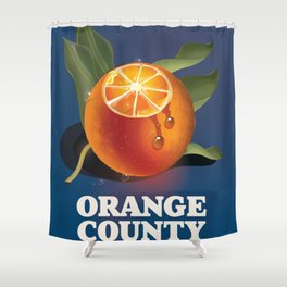 Orange County California  Shower Curtain