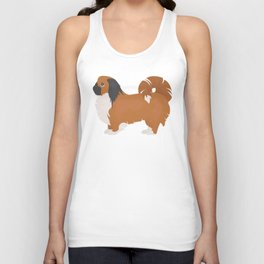 Pekingese Dog Unisex Tank Top