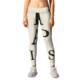 HAPPINESS IS INSIDE Minimalist Modern and Vintage Illustration Design of a Inspirational Happy Quote Leggings | Trippy Retro Collage, Simple Illustration, Drawing, Woodblock Drawing, Positive Thinking, Dark Earthy Beige, Cute 60S Indie Style, Picture Pictures, Contemporary Hygge, Neutral Country Vibe 