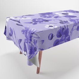 Violet posy floral botanical Tablecloth