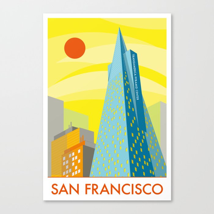 San Francisco Transamerica Pyramid Center  Canvas Print