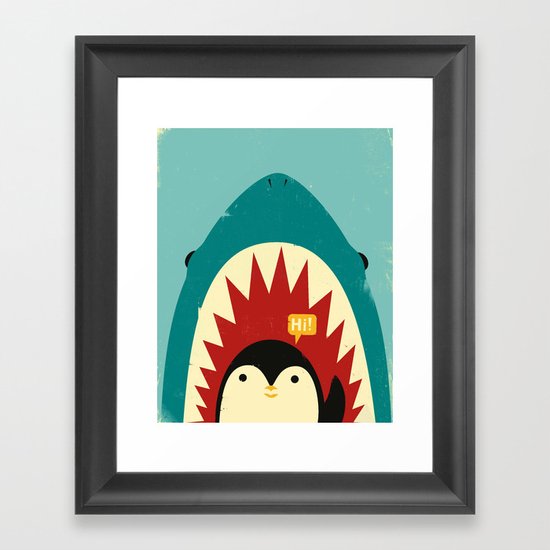 Hi! Framed Art Print