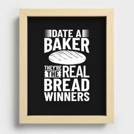 Bread Baker Maker Dough Baking Beginner Recessed Framed Print