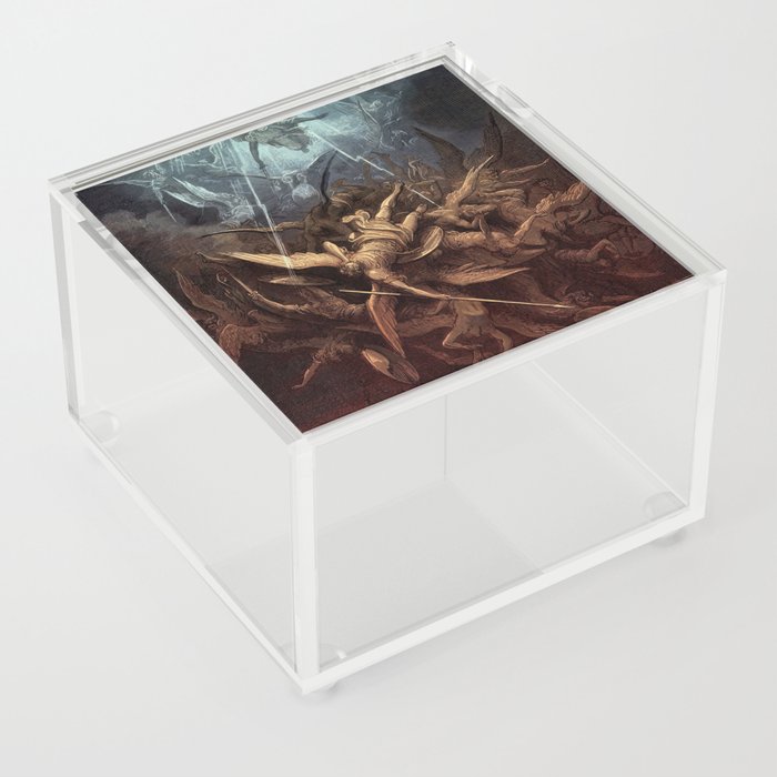 Paradise Lost: Fall of the rebel angels Gustave Dore Acrylic Box