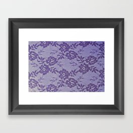 Purple lace Framed Art Print