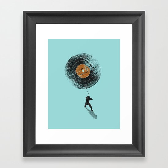 Record Breaker Framed Art Print