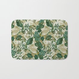 The Scent of Leaves Bath Mat | Leaves, Painting, Tropic, Tropical, Botanical, Leaf, Homedecor, Floral, Summer, Nature 