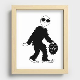 Bigfoot Hoax (I knew it wasn't a man in a costume!) Recessed Framed Print