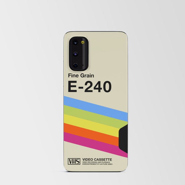 VHS cassette, case E240 retrowave poster, retrowave art Android Card
