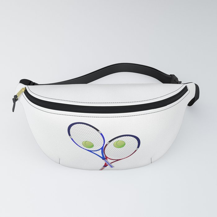Tennis Racket And Ball Doubles Fanny Pack