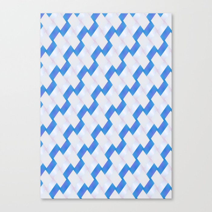 Magic Patterns Blue and White Canvas Print