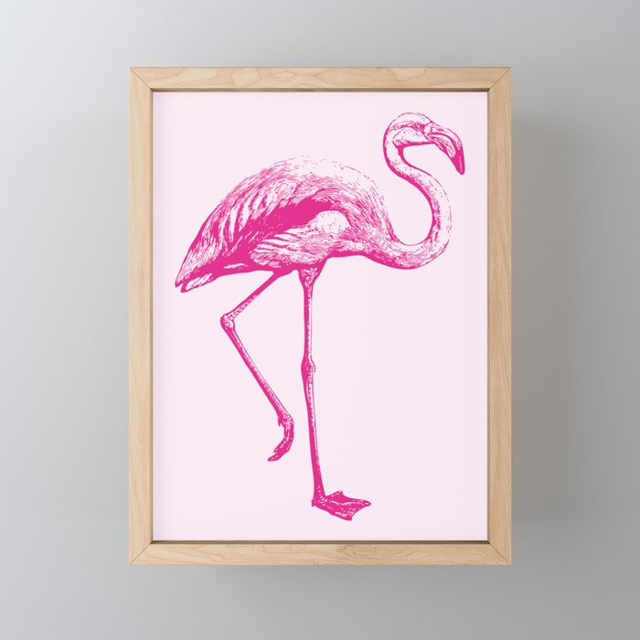 Flamingo | Pink Flamingo | Framed Mini Art Print