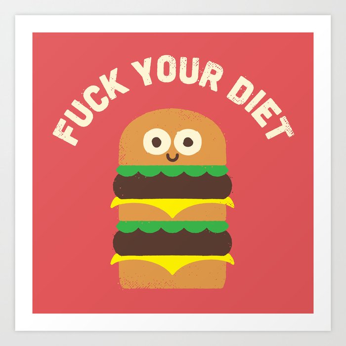 Discounting Calories Art Print by David Olenick Society6