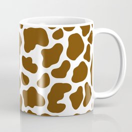 Brown and White Cow Coffee Mug