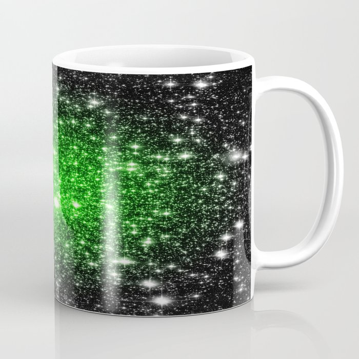 galAxy. Stars Lime Green Coffee Mug