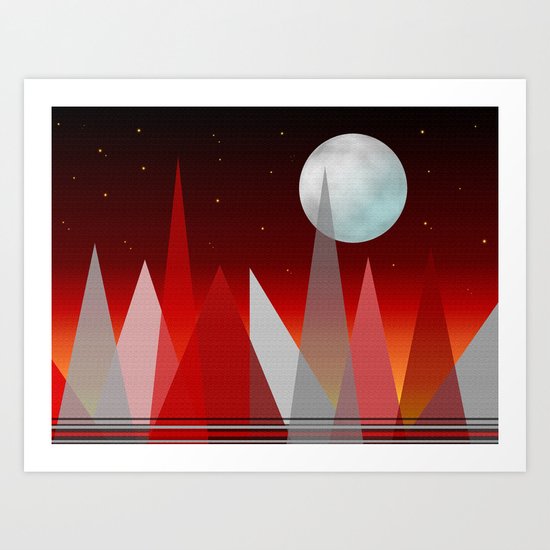Under The Night Sky Art Print