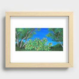 Prickly Pear Patch Recessed Framed Print