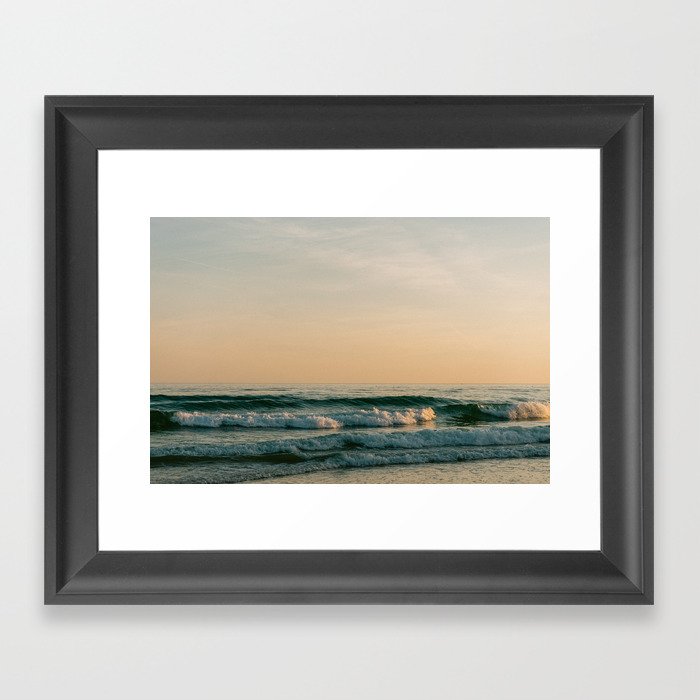 Portugese sunset at the beach || Algarve Photography Art Print  Framed Art Print